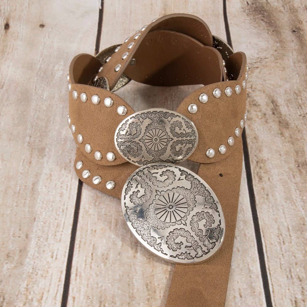 Western Concho Studded Belt