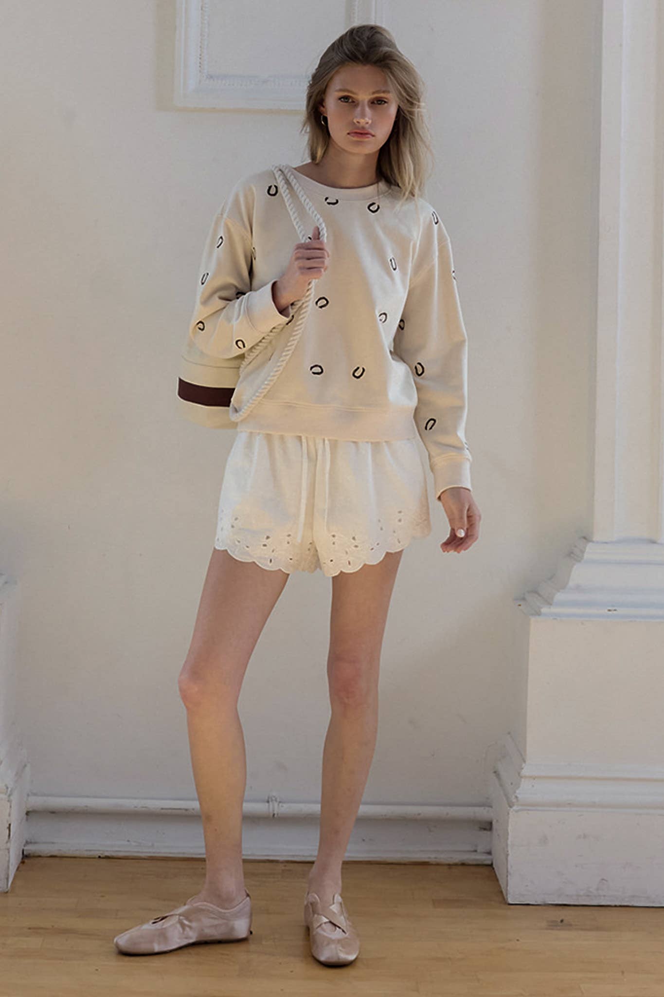 Embroidered Horseshoe Sweatshirt