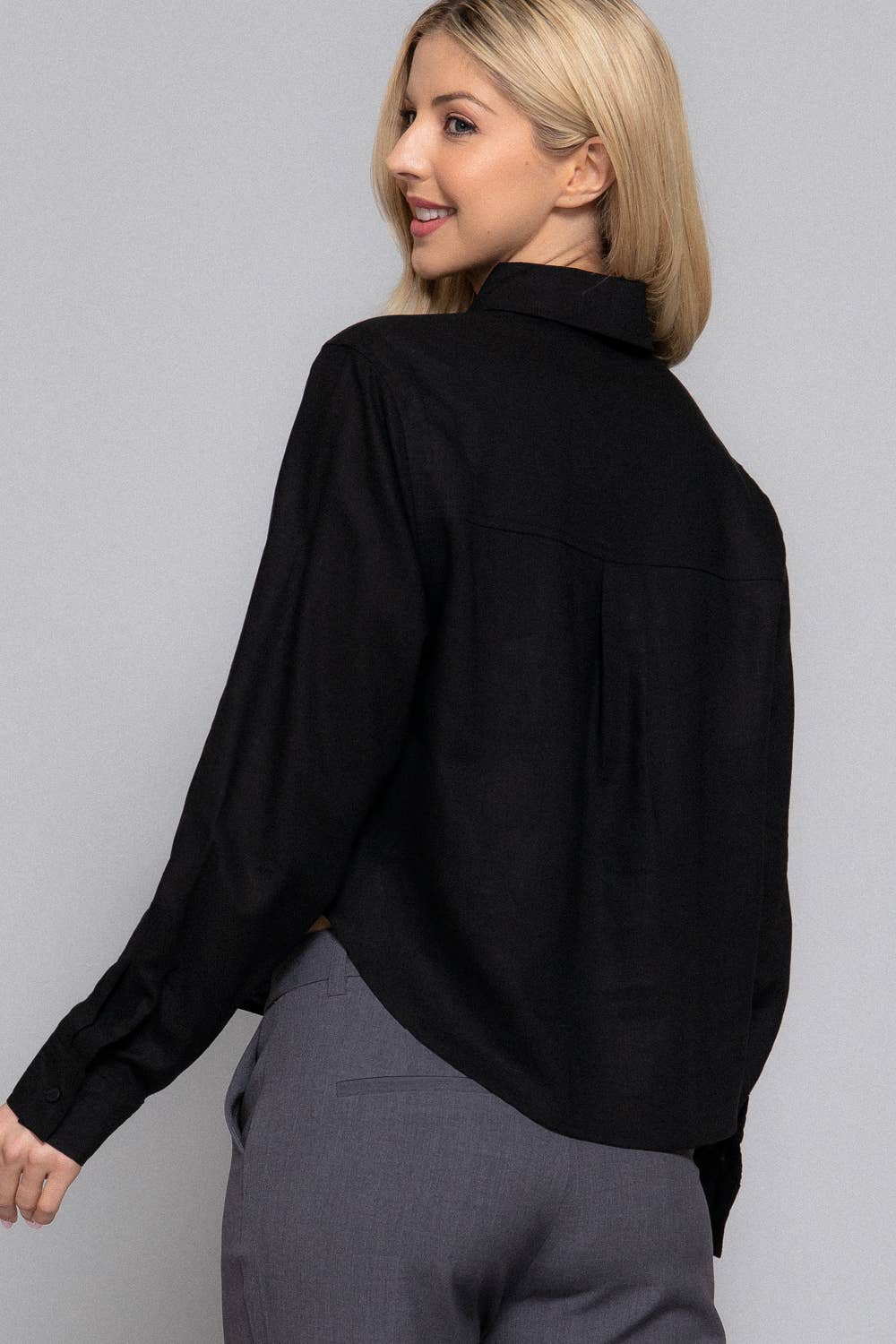 Long Sleeve Crop Shirt