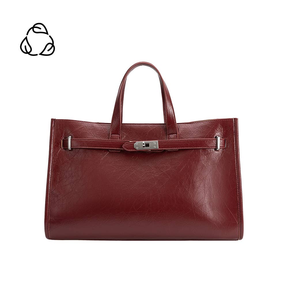 Sutton Burgundy Tote Bag