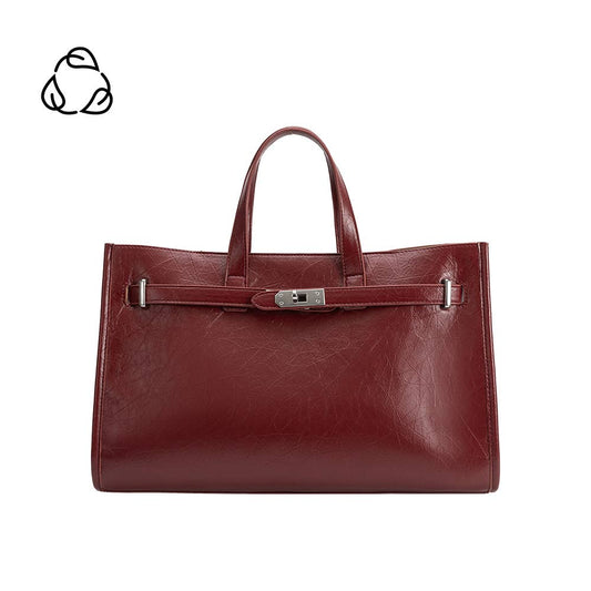 Sutton Burgundy Tote Bag