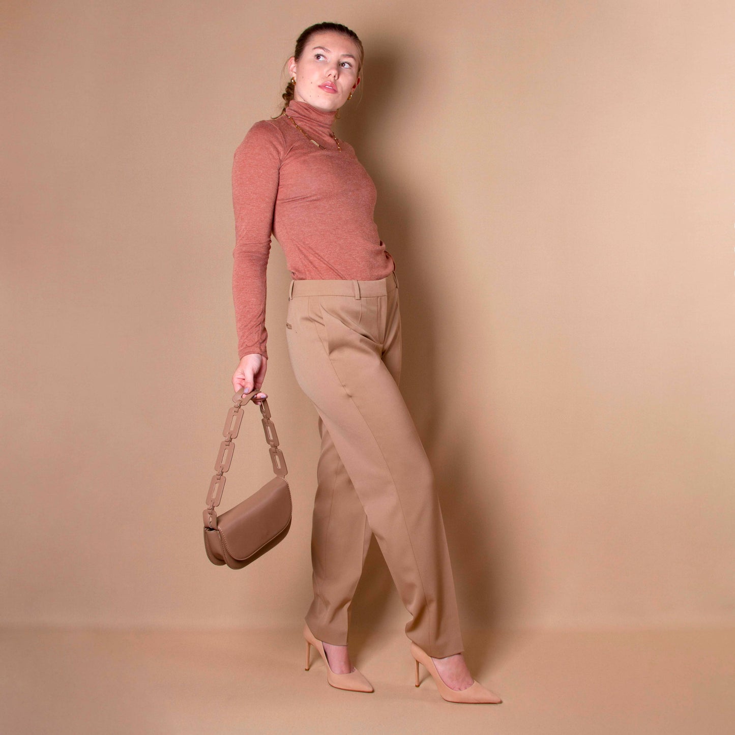 Inez Taupe Shoulder Bag