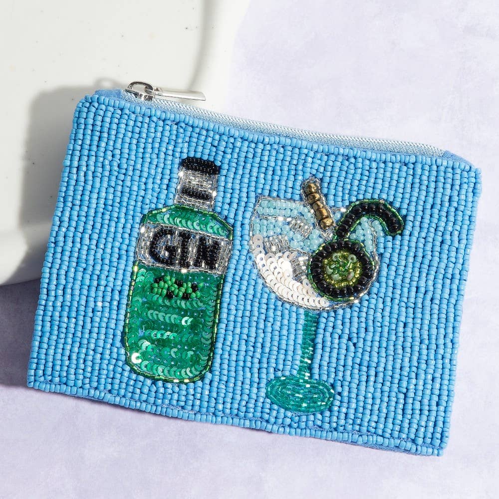 Gin Glass Coin Purse