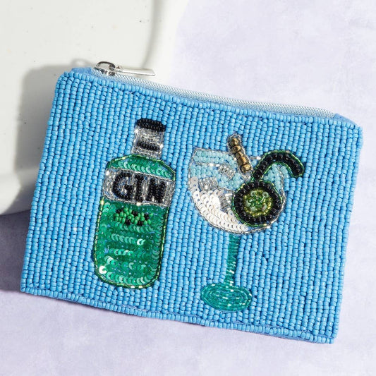Gin Glass Coin Purse
