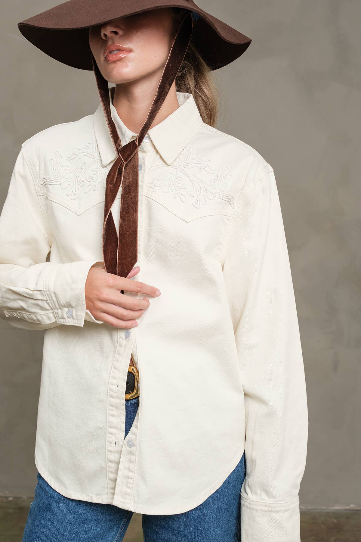 Embroidered Western Shirt