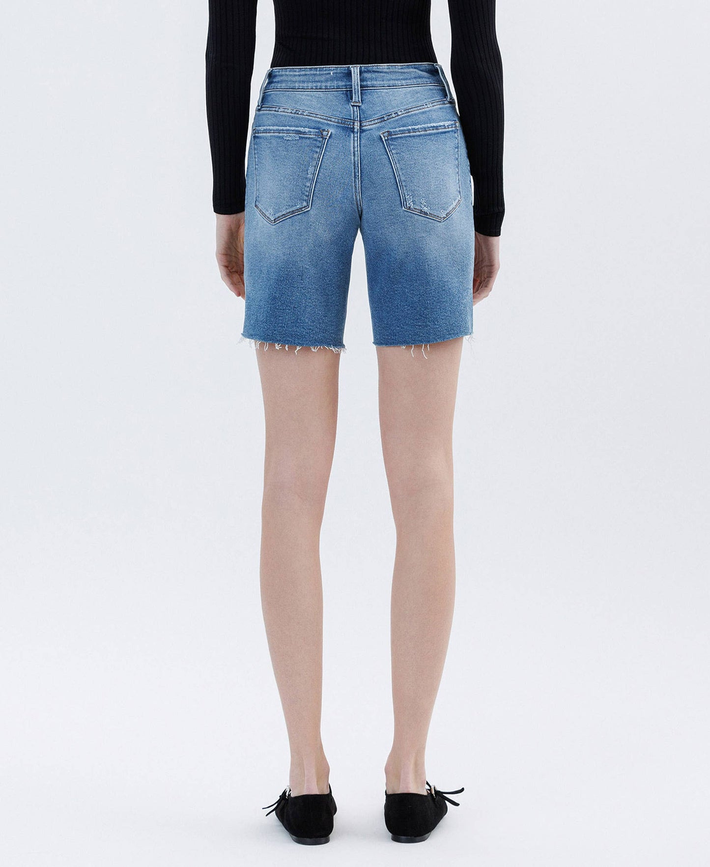 Bermuda Shorts Raw Hem