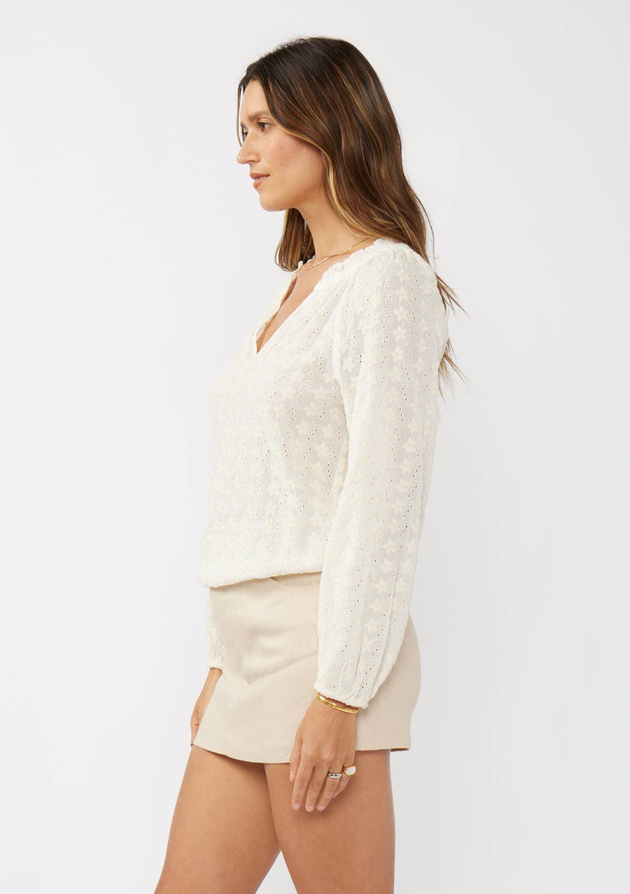 Ethereal Floral Embroidered Blouse