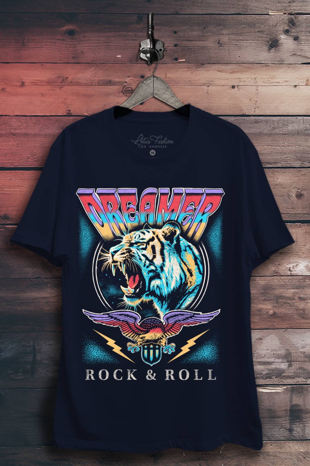 Dreamer Rock & Roll Tiger Graphic Top