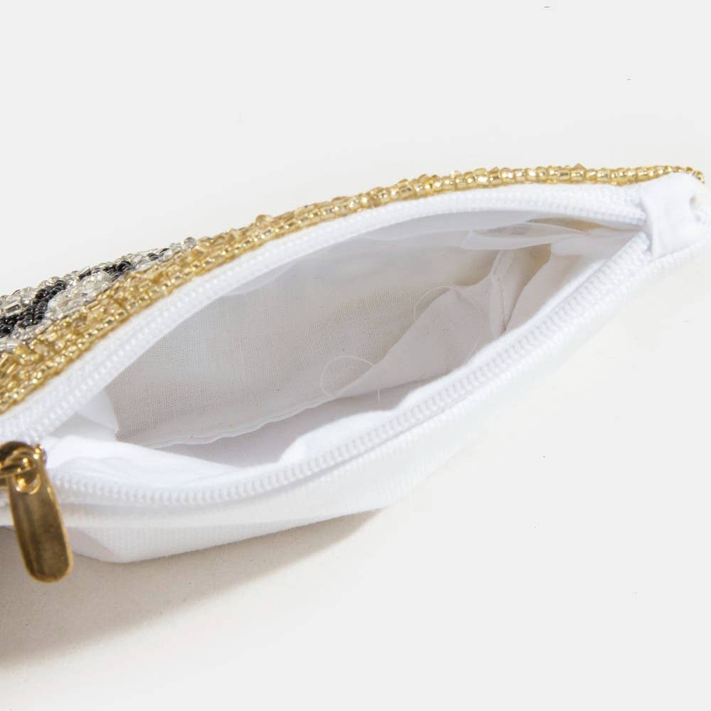 Tequila Money Seed Beaded Coin Purse
