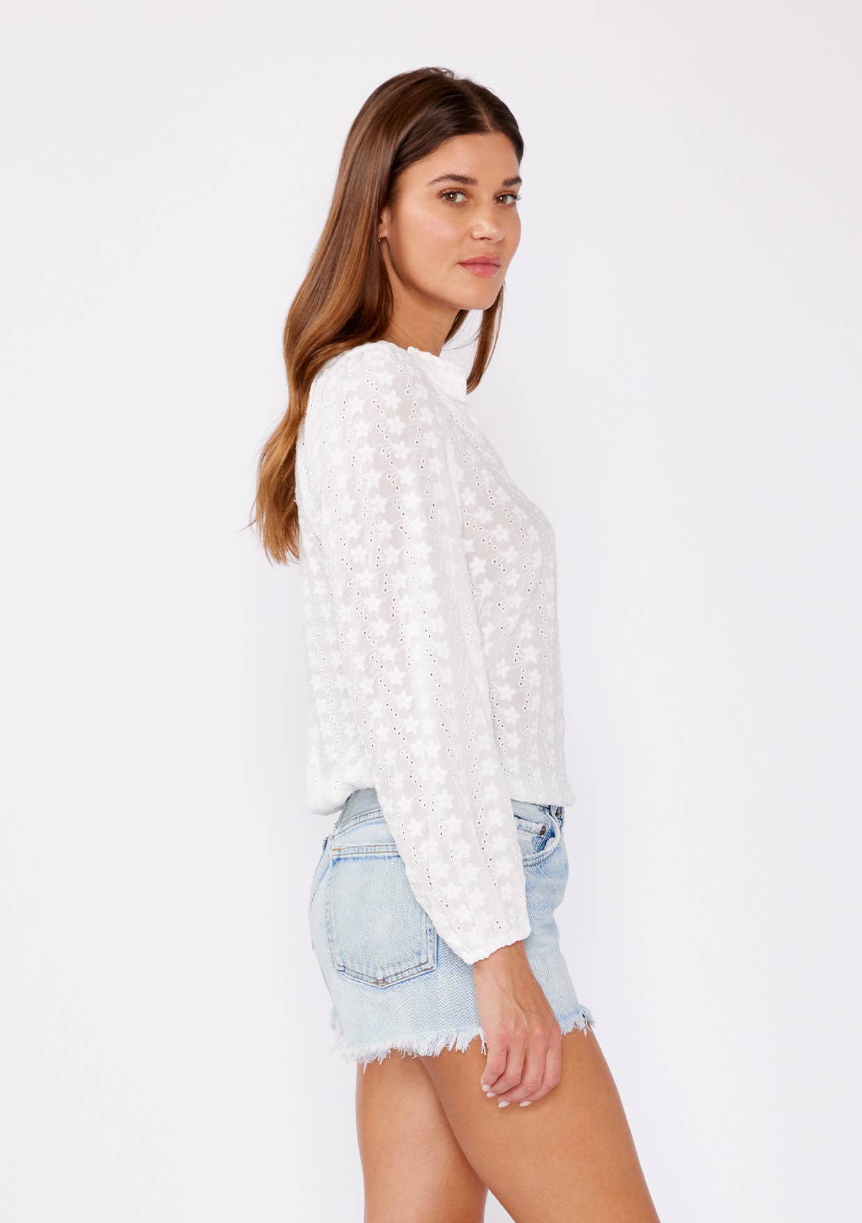 Ethereal Floral Embroidered Blouse