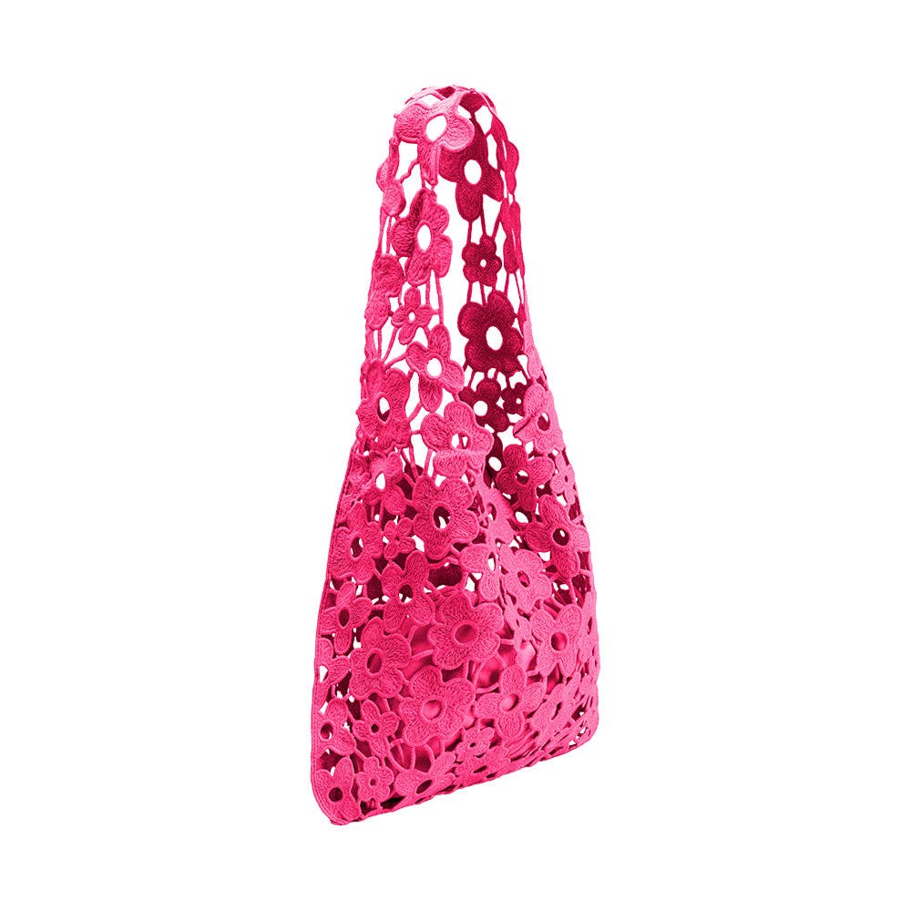 Aster Pink Floral Shoulder Bag