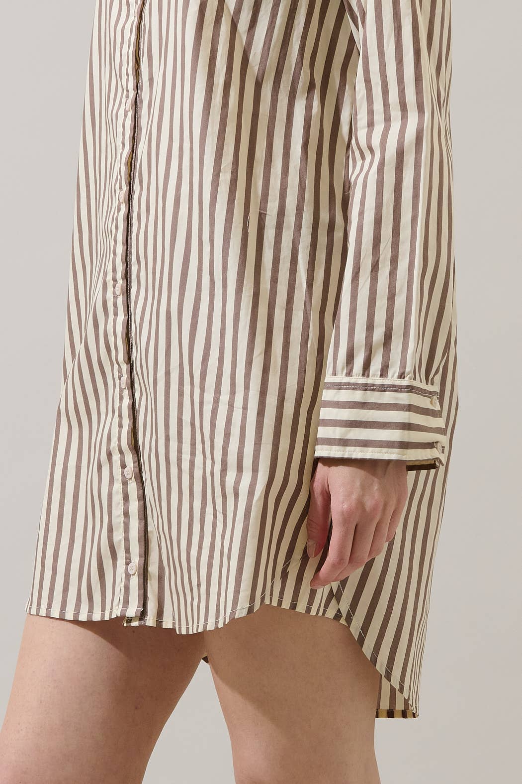 Keina Striped Luba Oversized Shirt Mini Dress