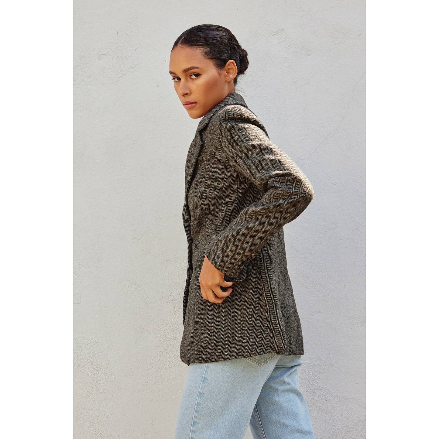 Herringbone Classic Fit Blazer