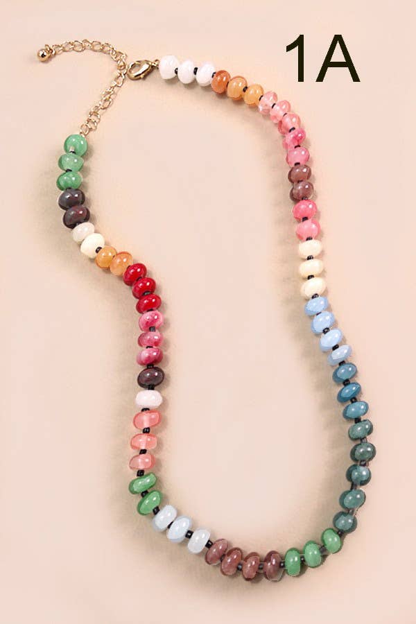 Rainbow Stone Necklace