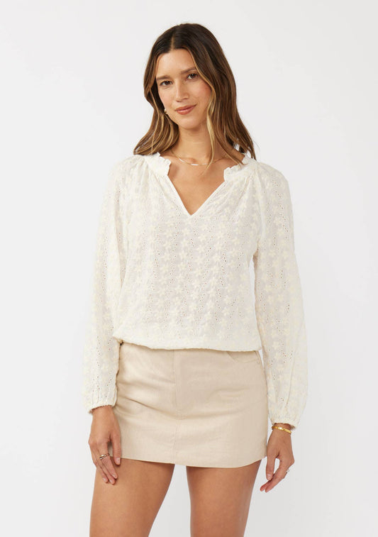 Ethereal Floral Embroidered Blouse
