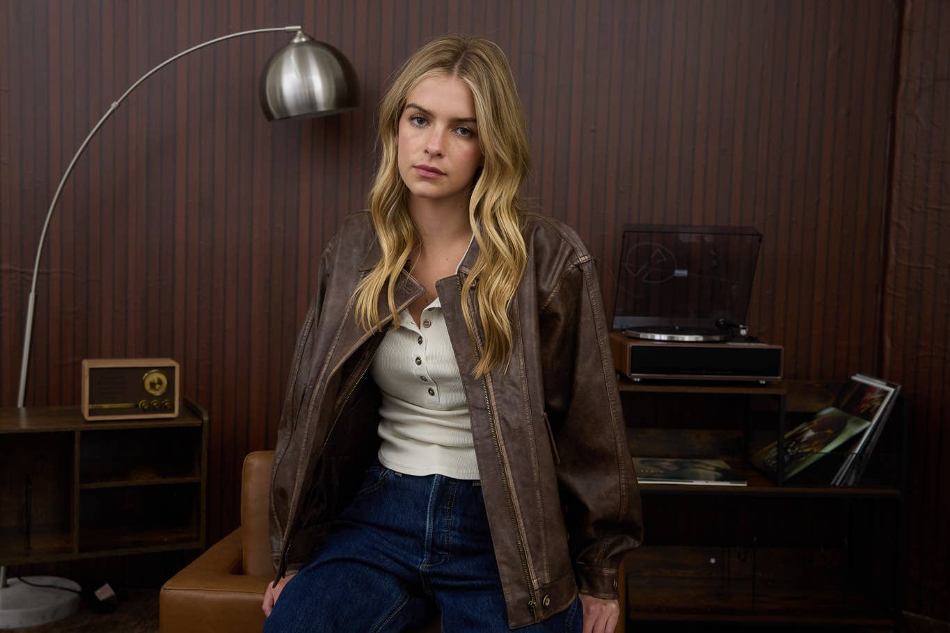 Bomber Faux Leather Jacket