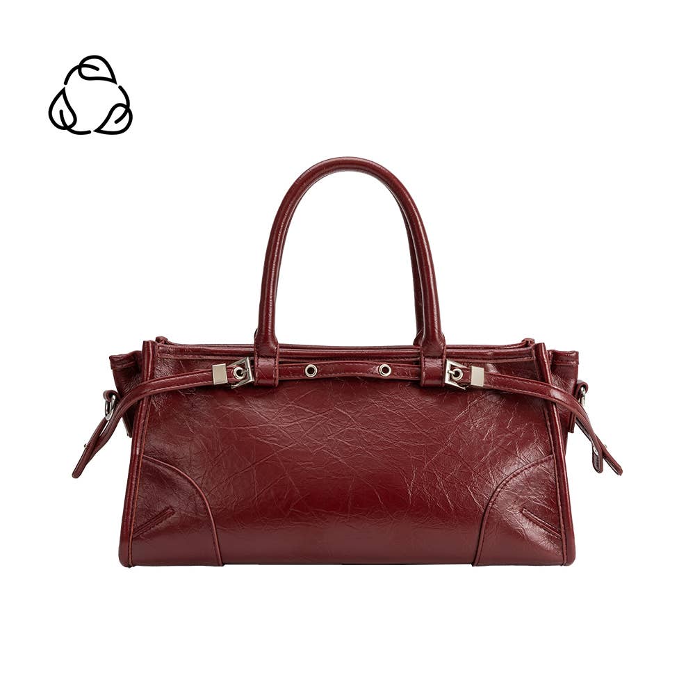 Rhonda Burgundy Top Handle Bag