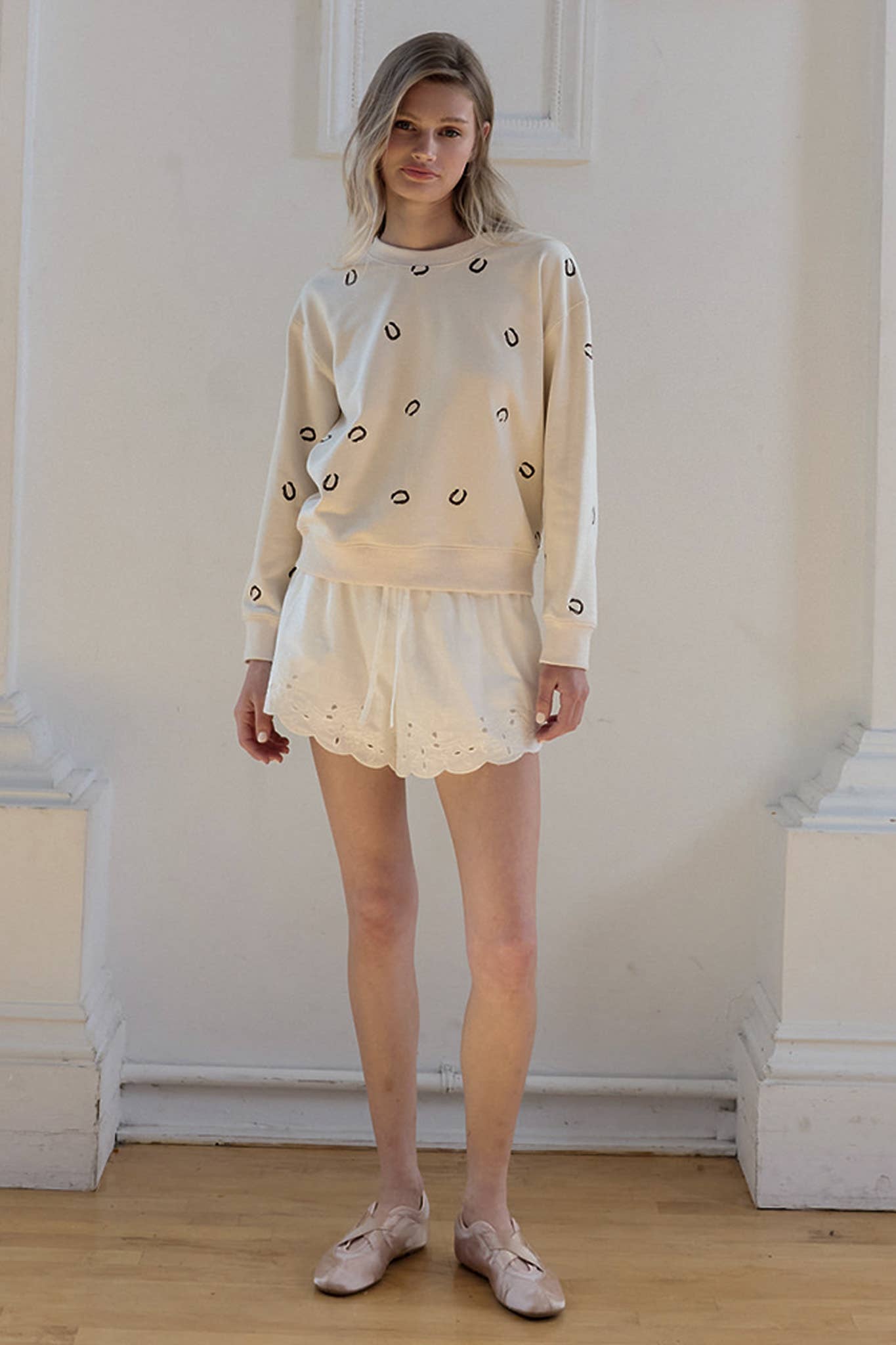 Embroidered Horseshoe Sweatshirt