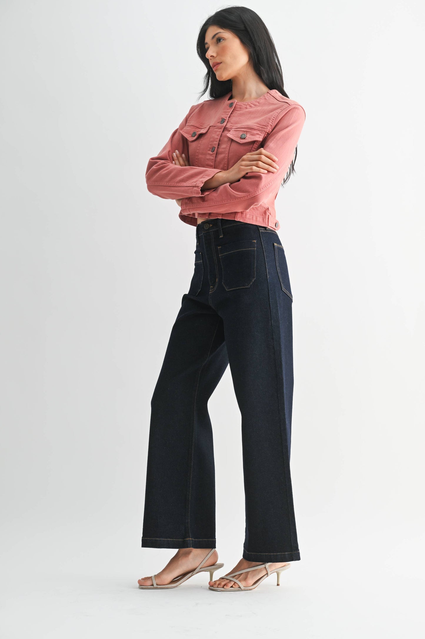 Sailor Pocket Wide Leg- Sup Dark Wash