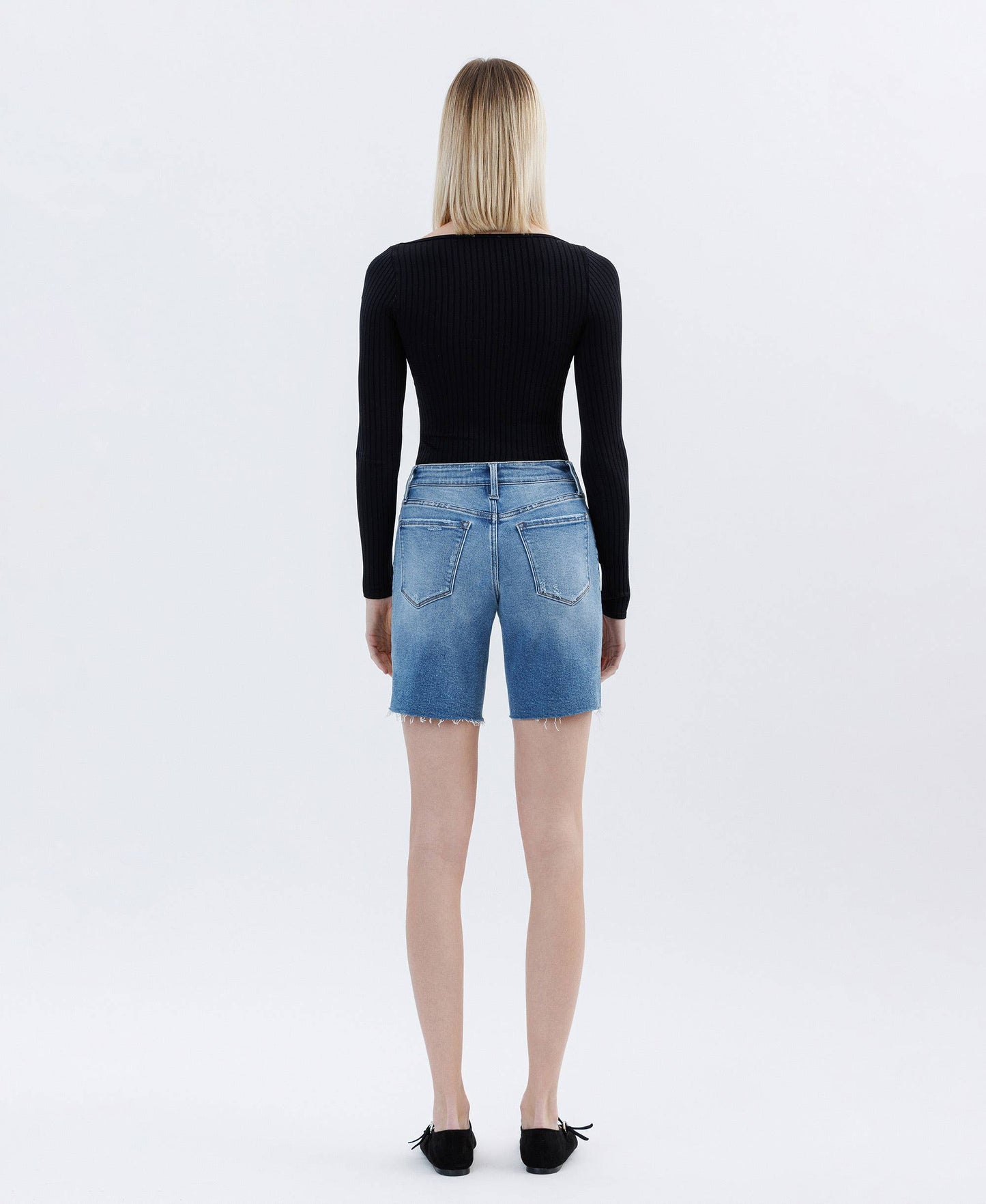 Bermuda Shorts Raw Hem