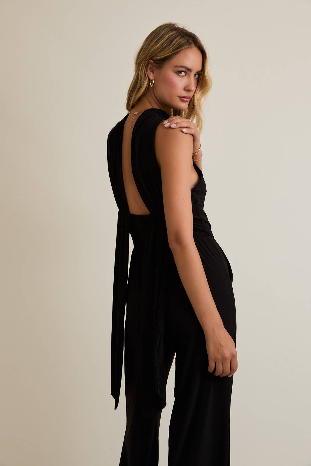 Mock Neck Jumpsuit