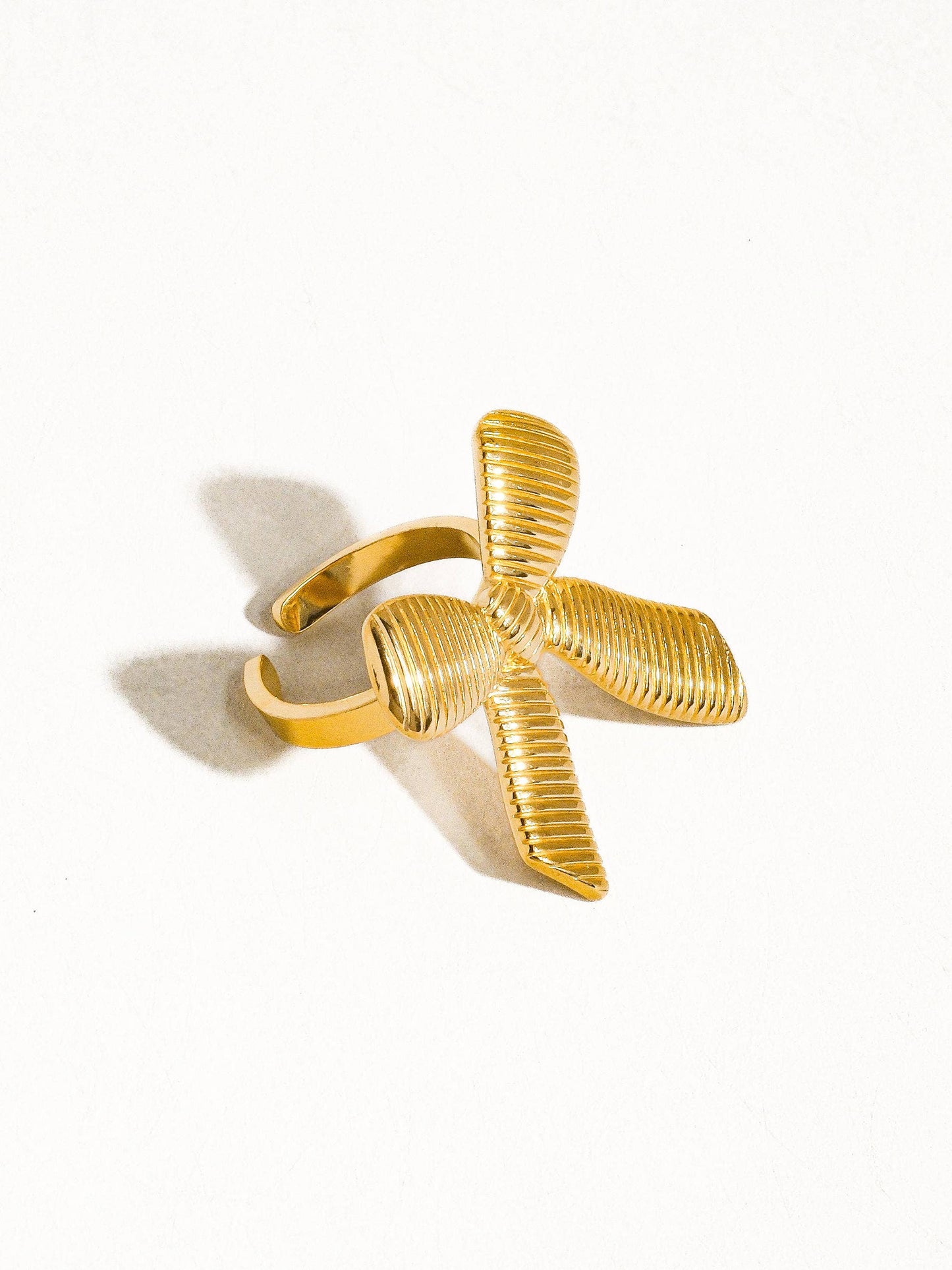 Lillian 18K Gold Non-Tarnish Bow Stud
