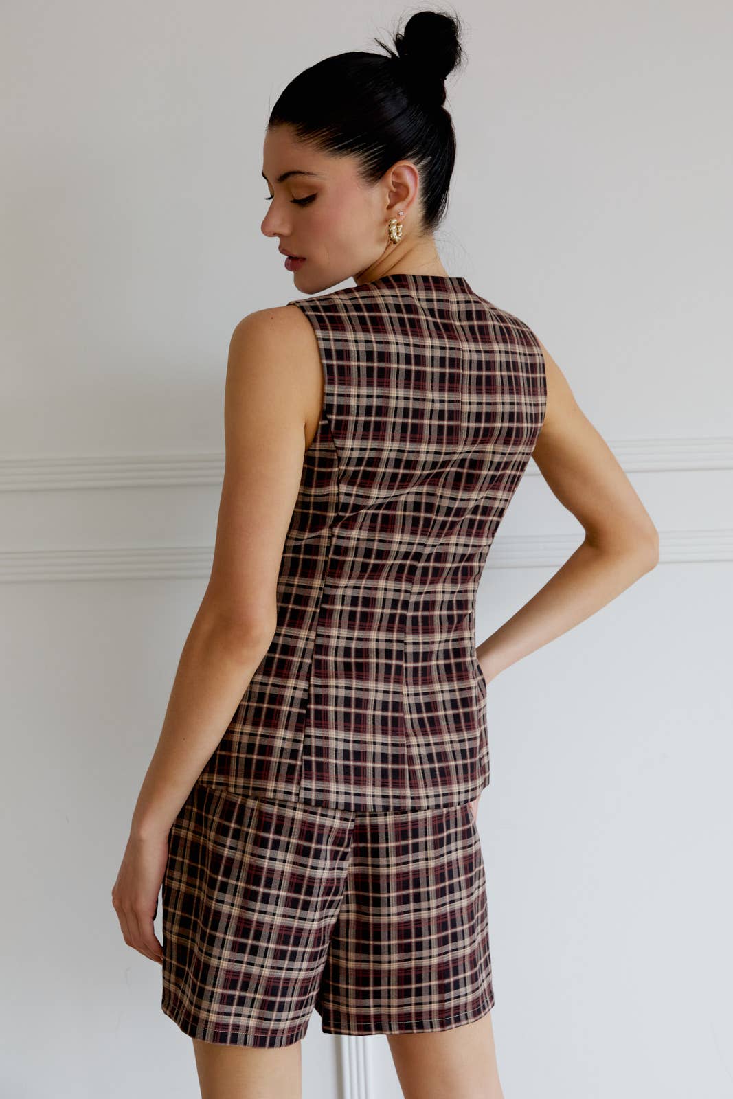 Sophia Plaid Skort
