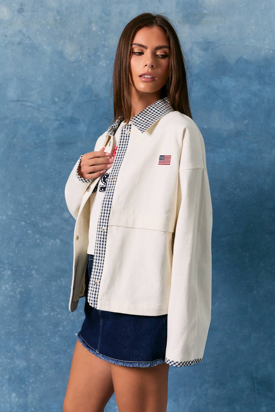 Gingham USA Cotton Jacket