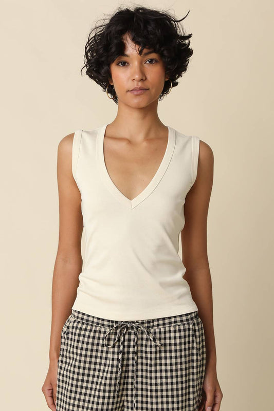 Kenny V-Neck Fitted Tank