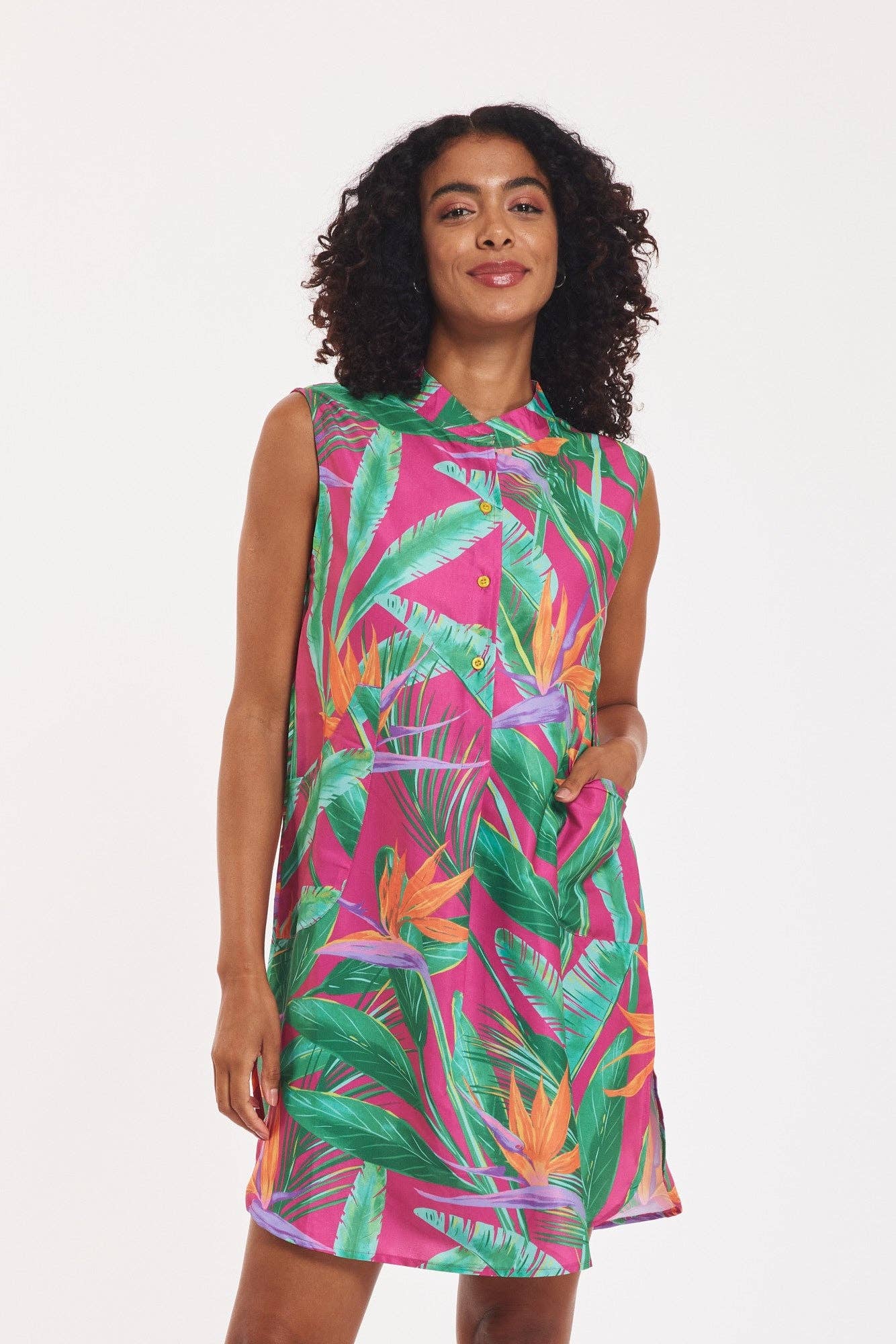 Gabriella Tropical Shift Dress