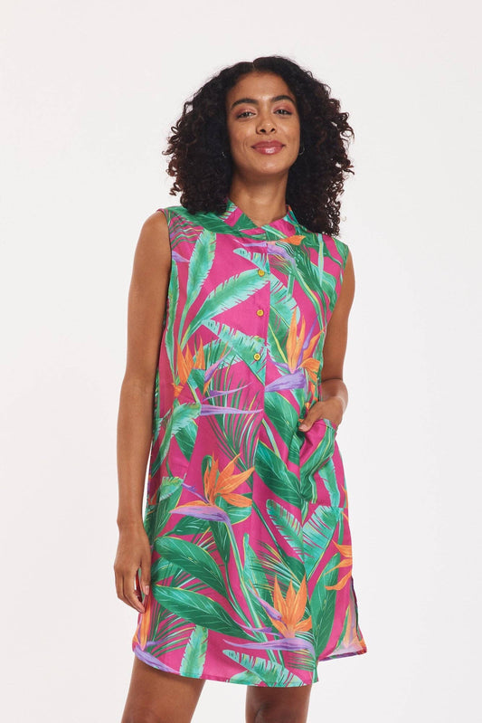 Gabriella Tropical Shift Dress