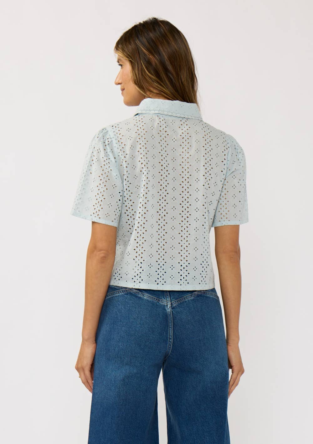 Floral Eyelet Top