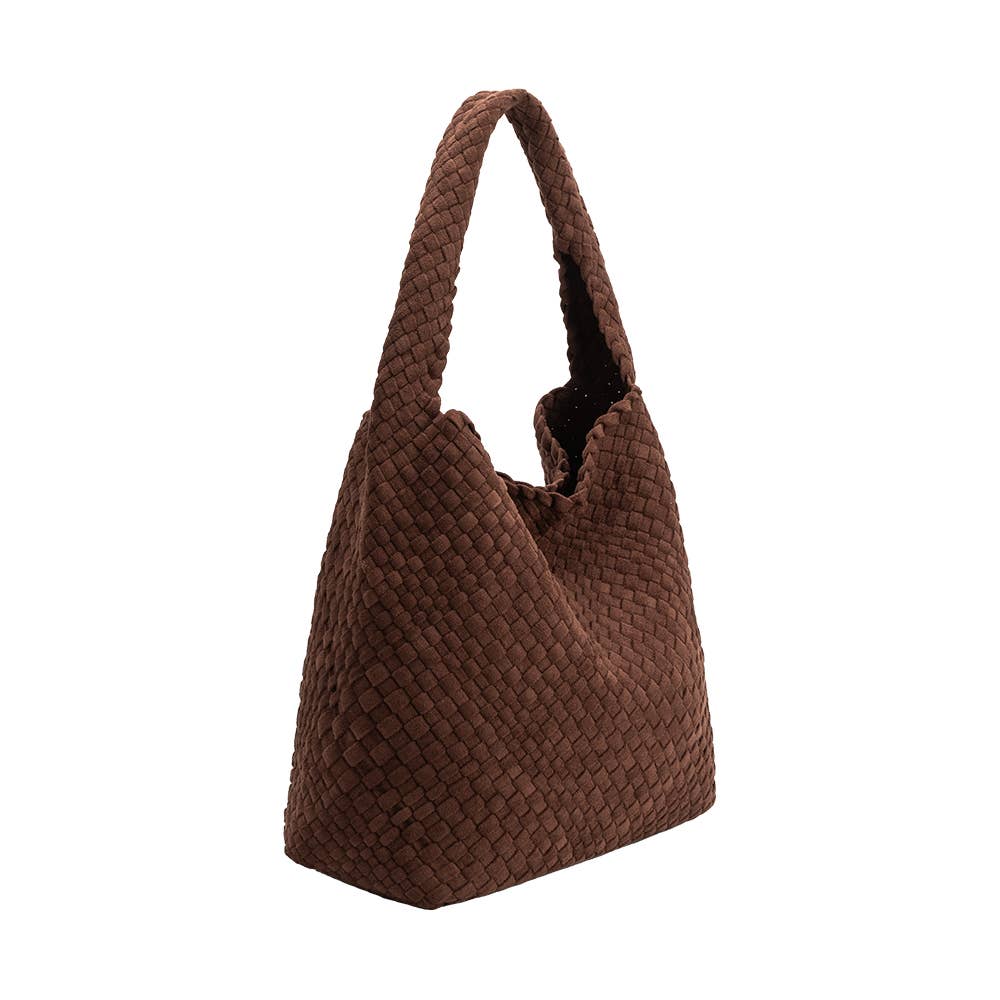 Johanna Tobacco Suede Shoulder Bag