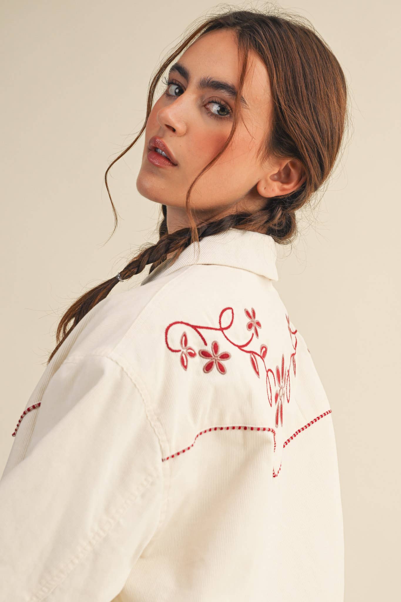 Heidi Floral Corduroy Jacket