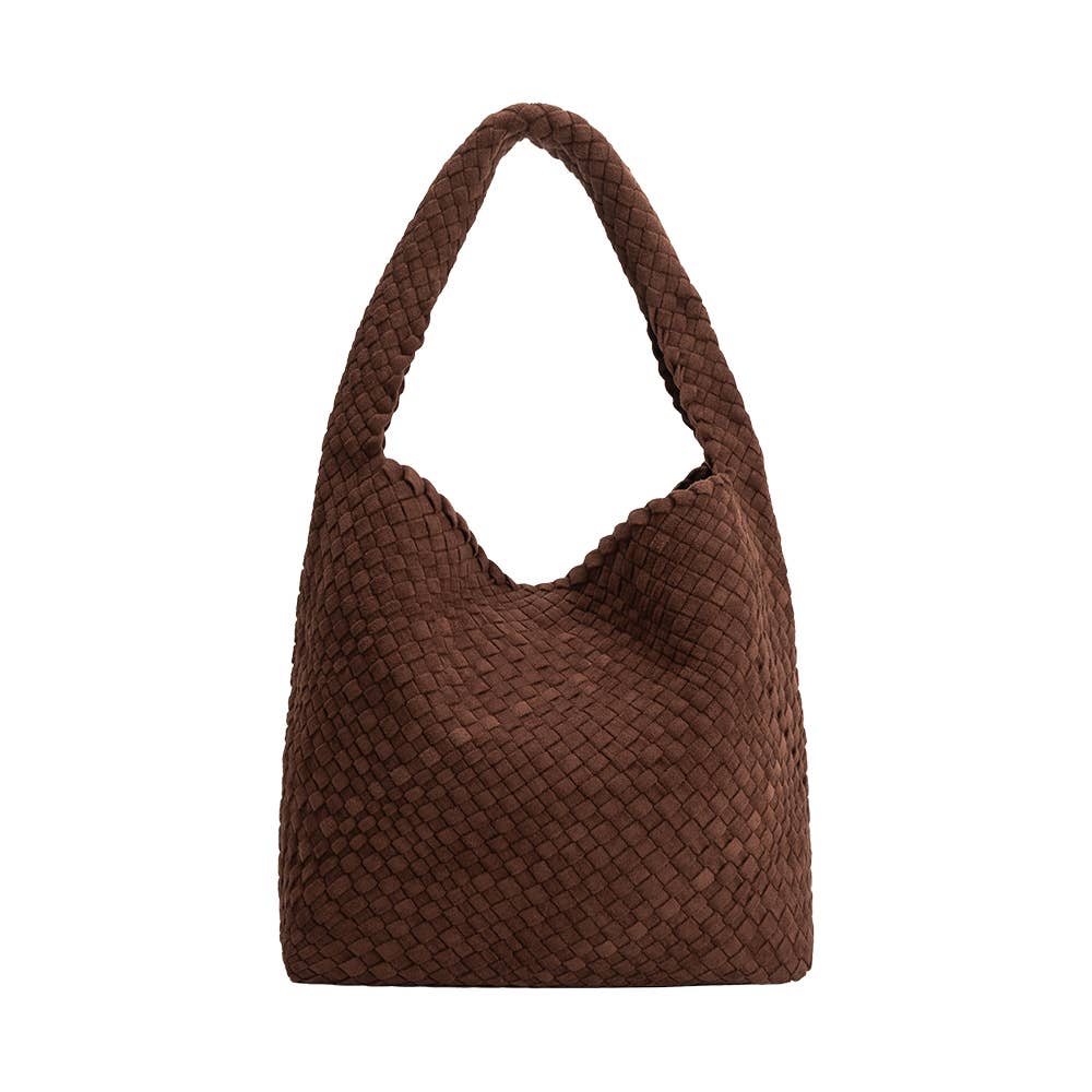 Johanna Tobacco Suede Shoulder Bag
