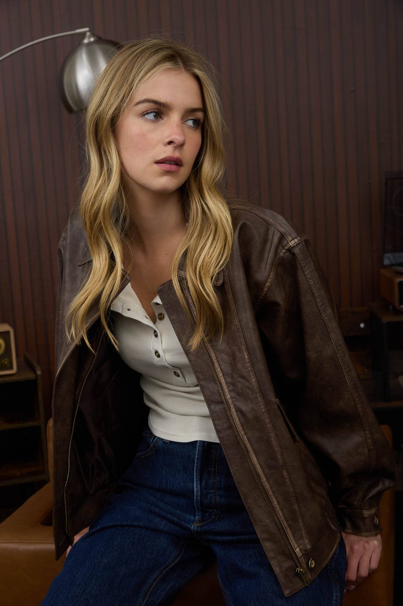 Bomber Faux Leather Jacket