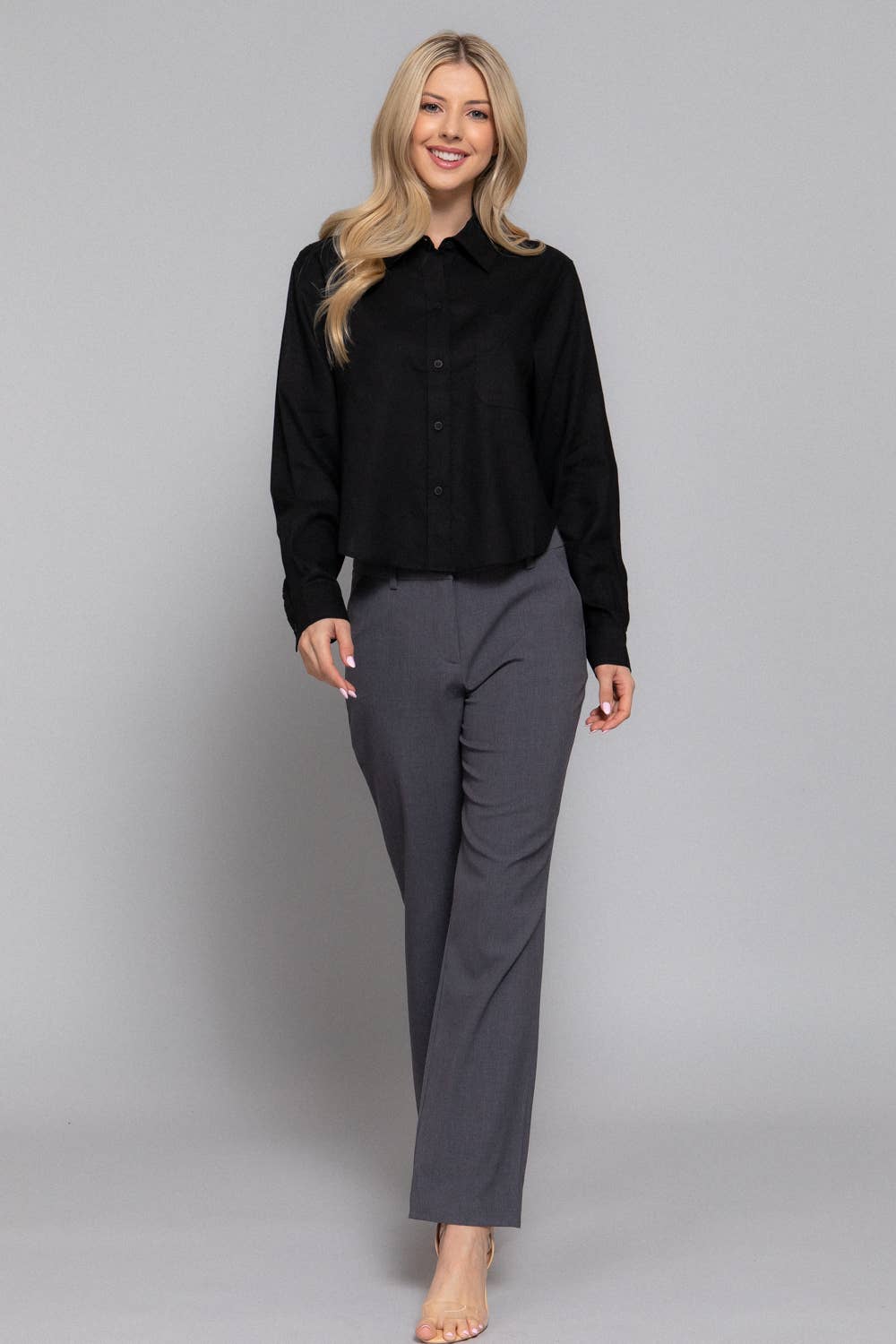 Long Sleeve Crop Shirt