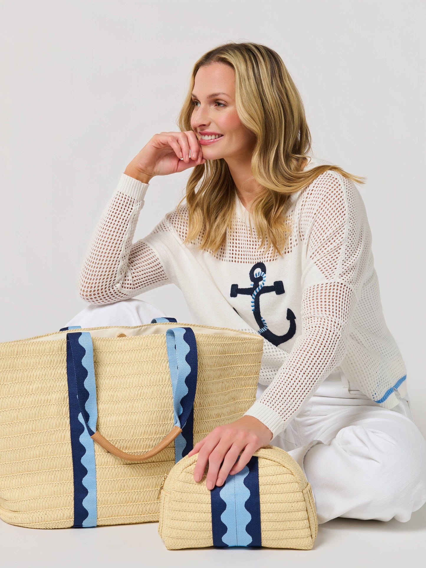 Marbella Tote- Blue
