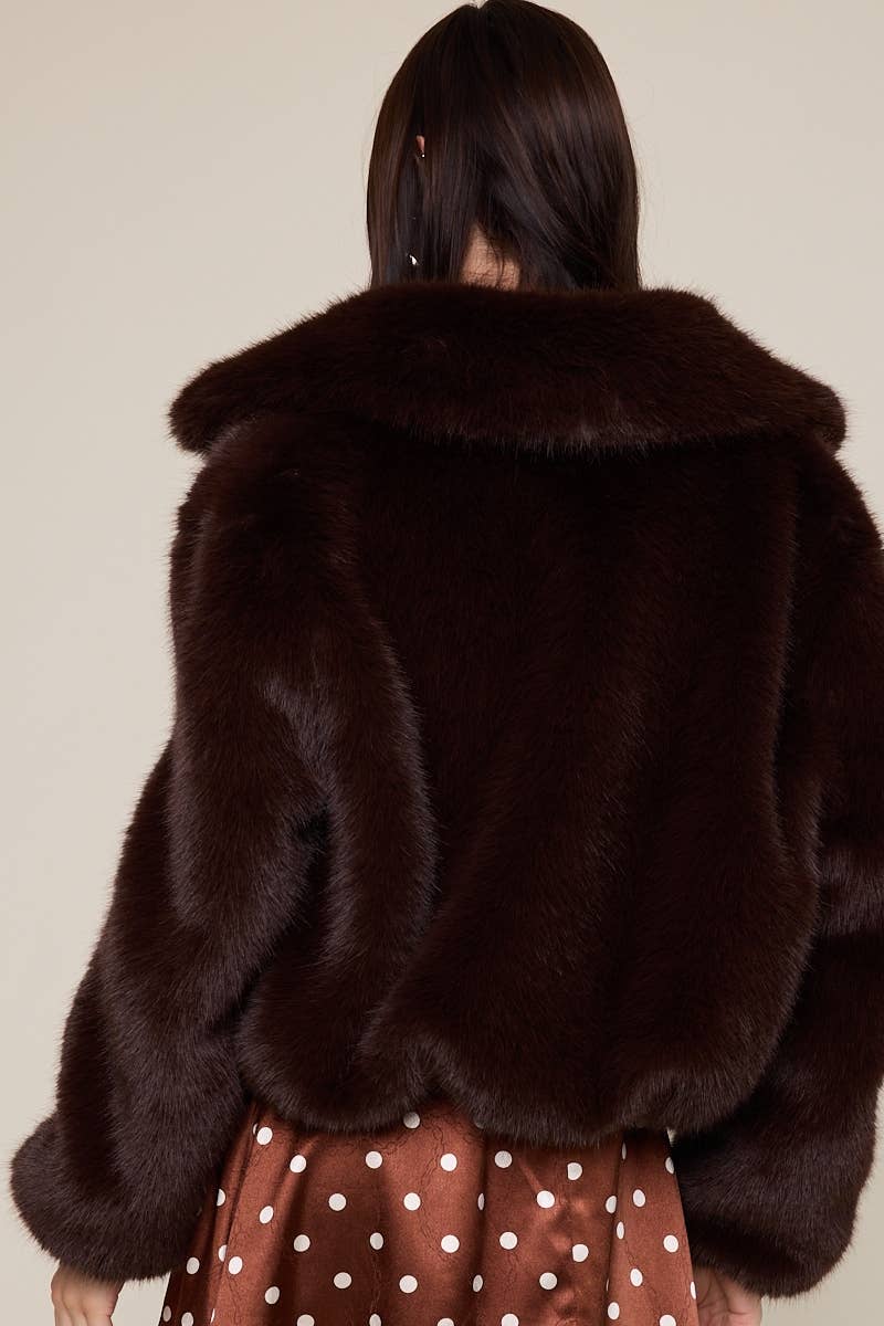 Fur Bomber Zip-up
