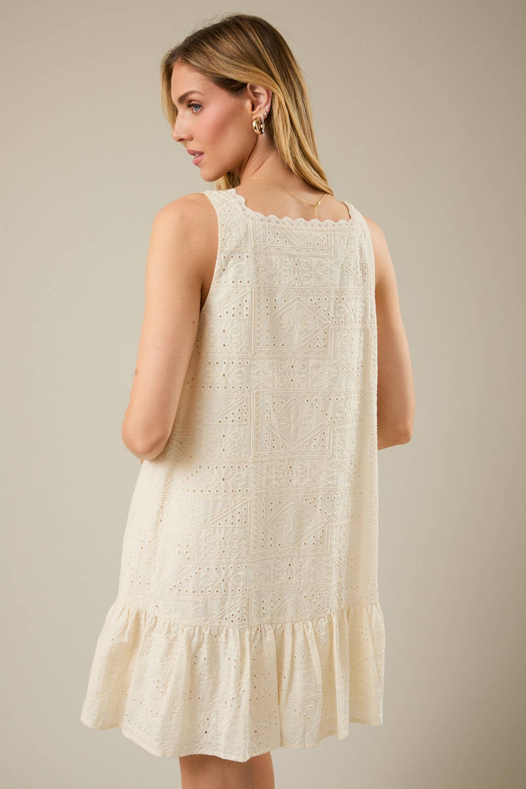 Fiona Eyelet Cotton Dress
