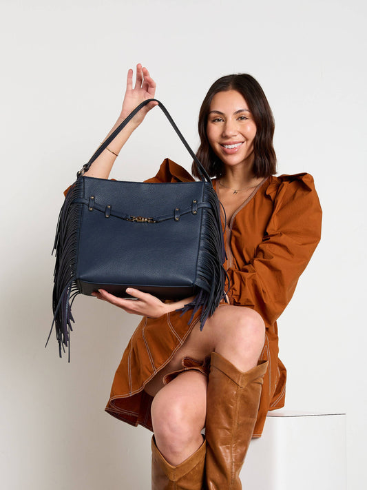 Eva Side Fringe Satchel