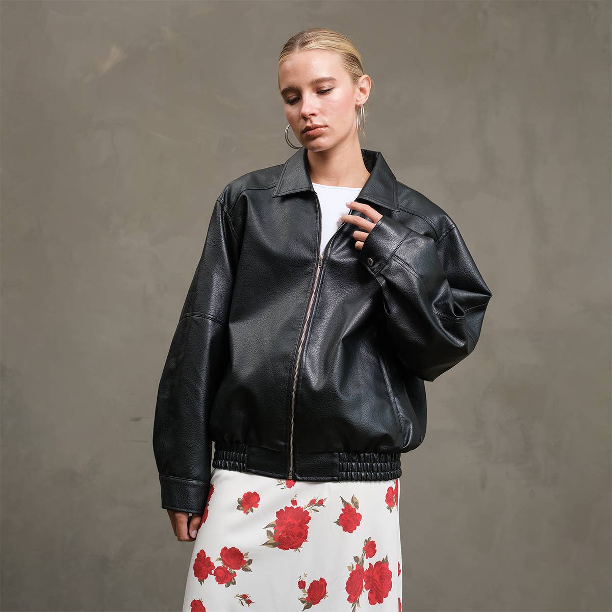 Dad Pebble Grain Jacket