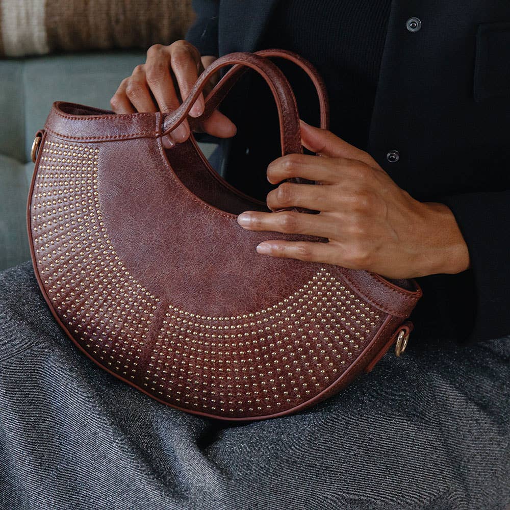 Kaylee Espresso Top Handle Bag