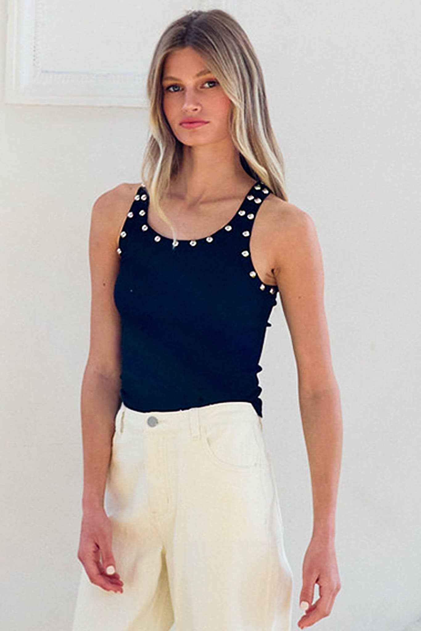 Stud Detailed Tank Top