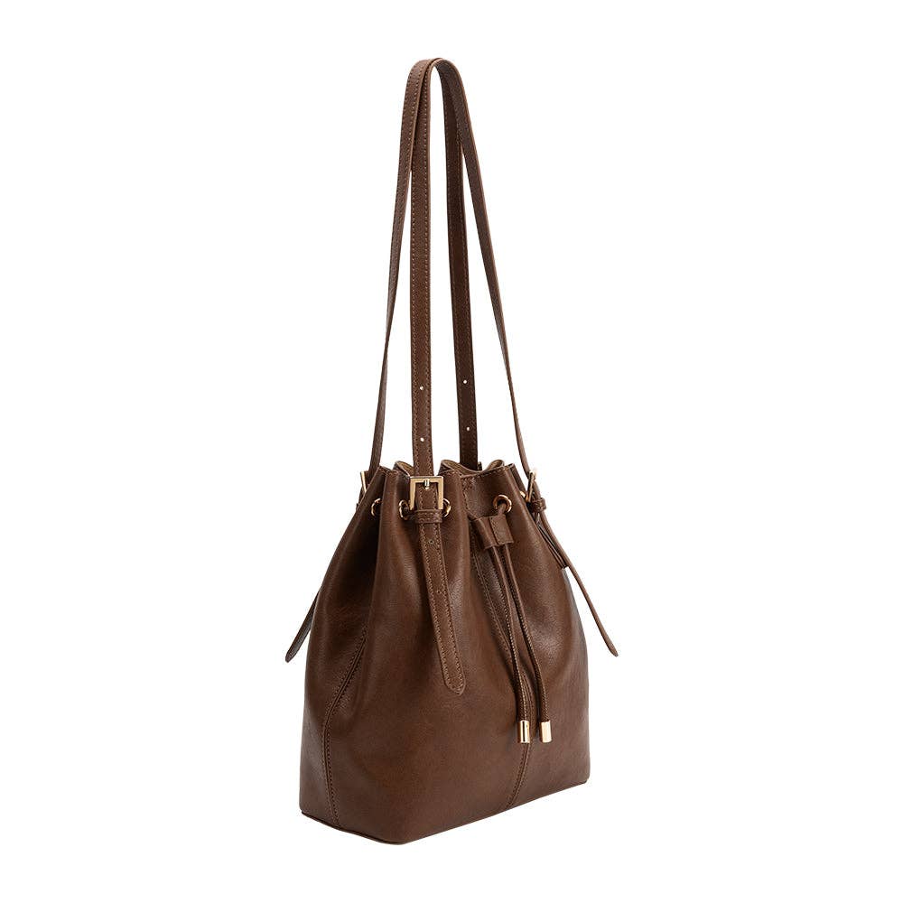 Sally Espresso Shoulder Bag