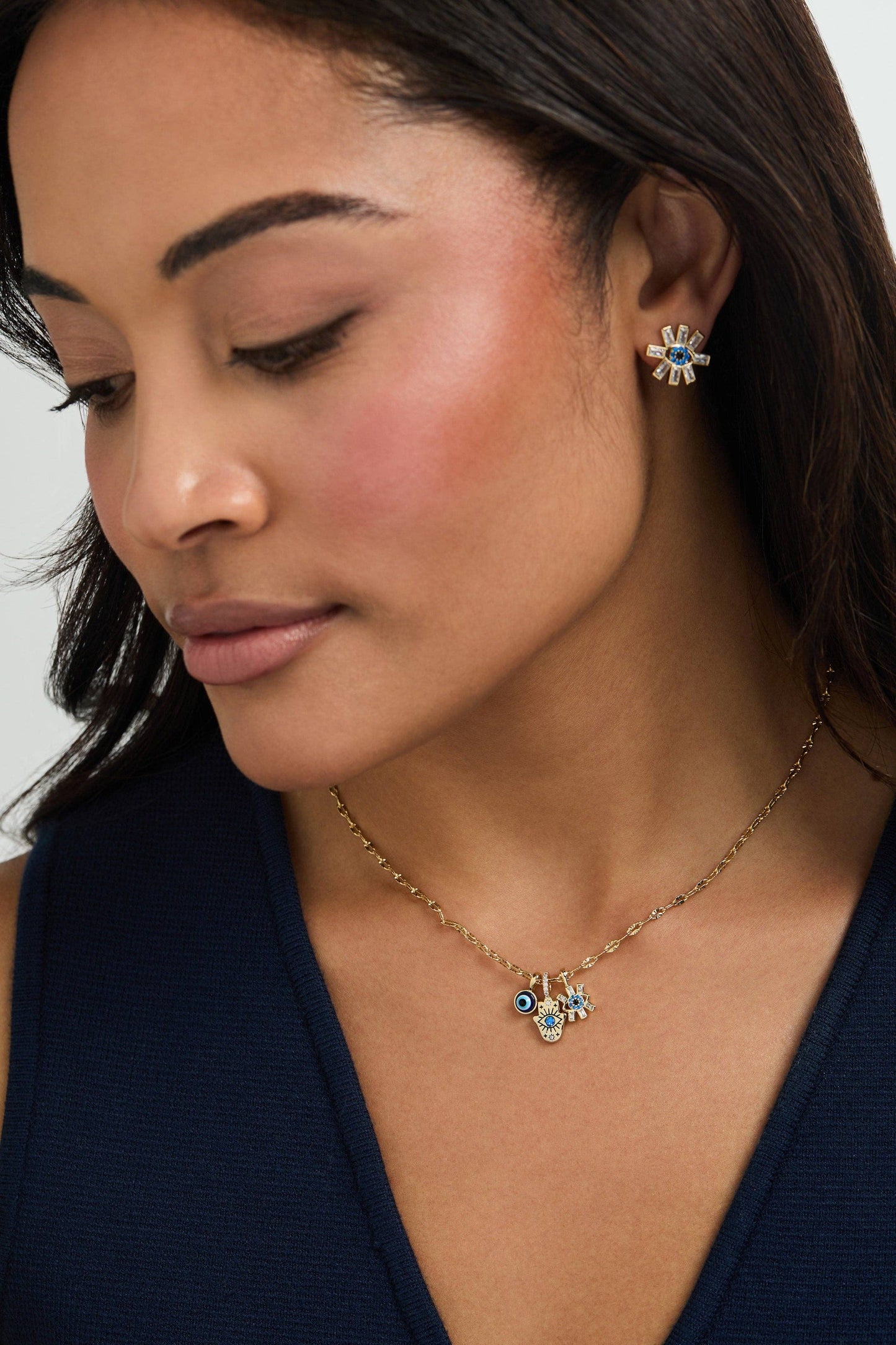 Evil Eye Statement Stud