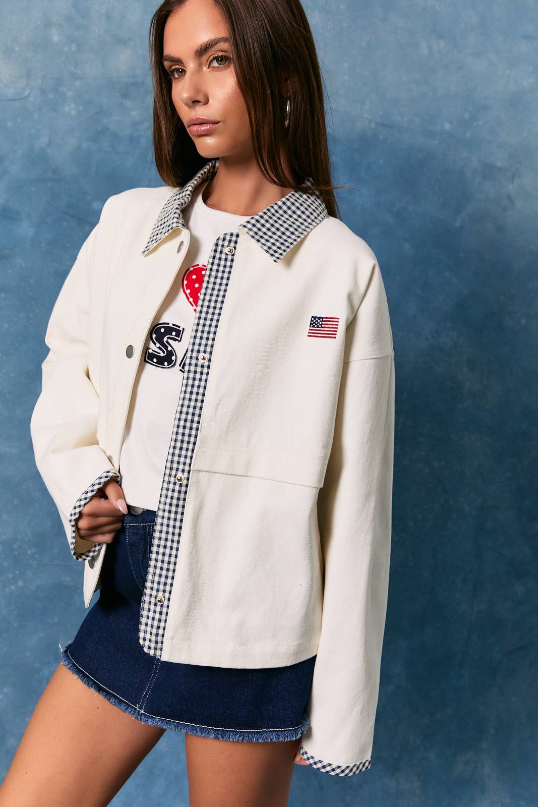 Gingham USA Cotton Jacket