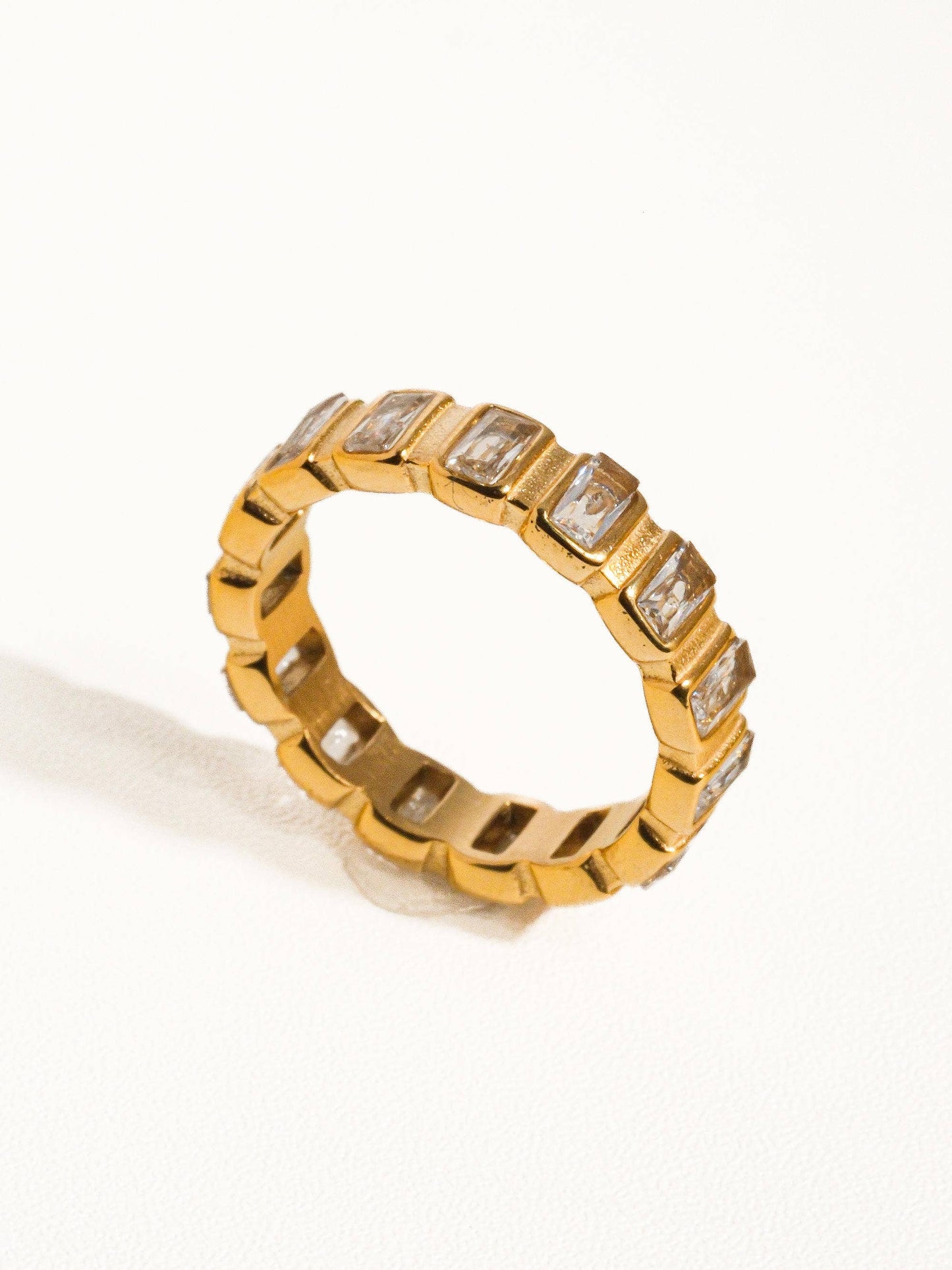 Betty Gold Rhinestone Ring