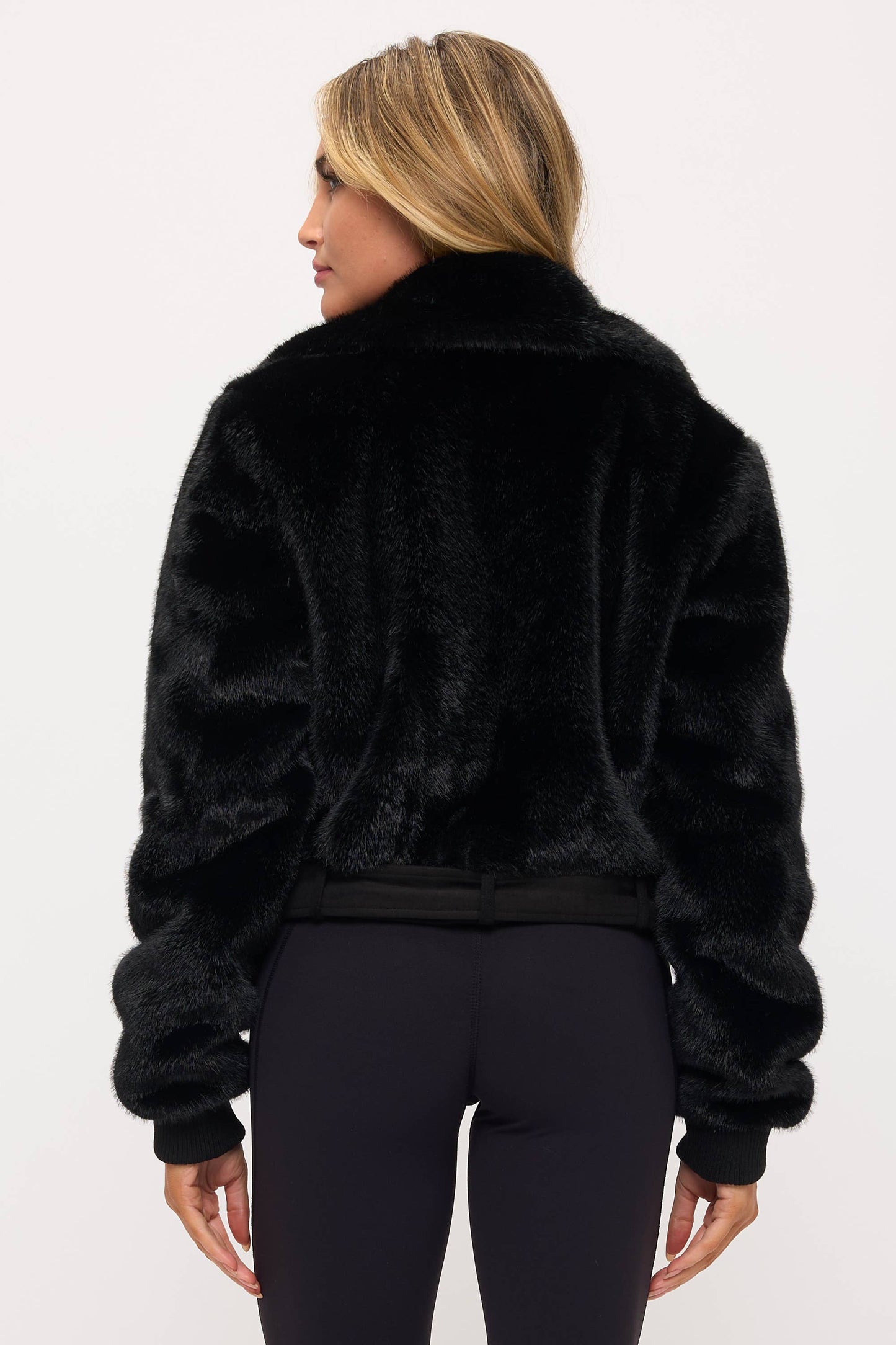 Manhattan Shearling Crop Jacket
