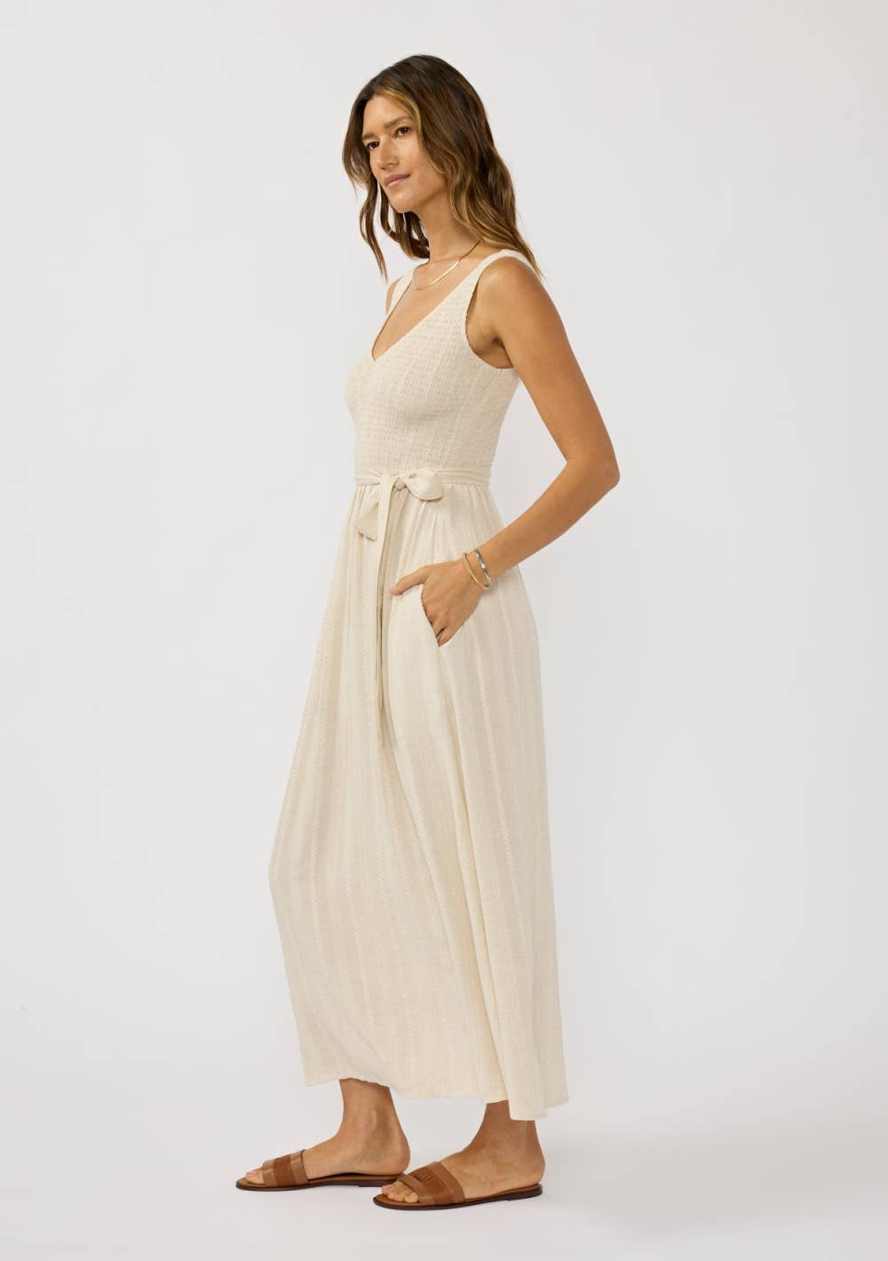 Keira Smocked Midi Dress
